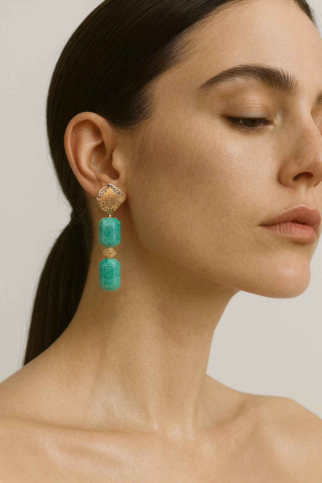 Amazonite Drop Earrings