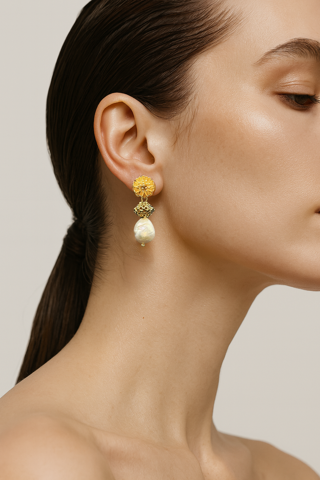 Baroque Pearl Drop Earrings
