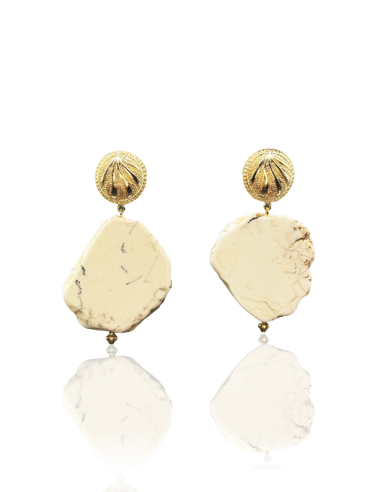 Howlite Drop Earrings
