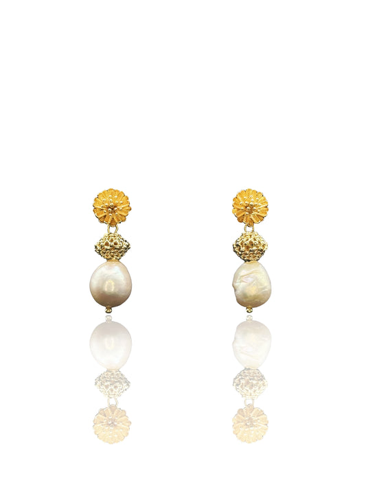 Baroque Pearl Drop Earrings