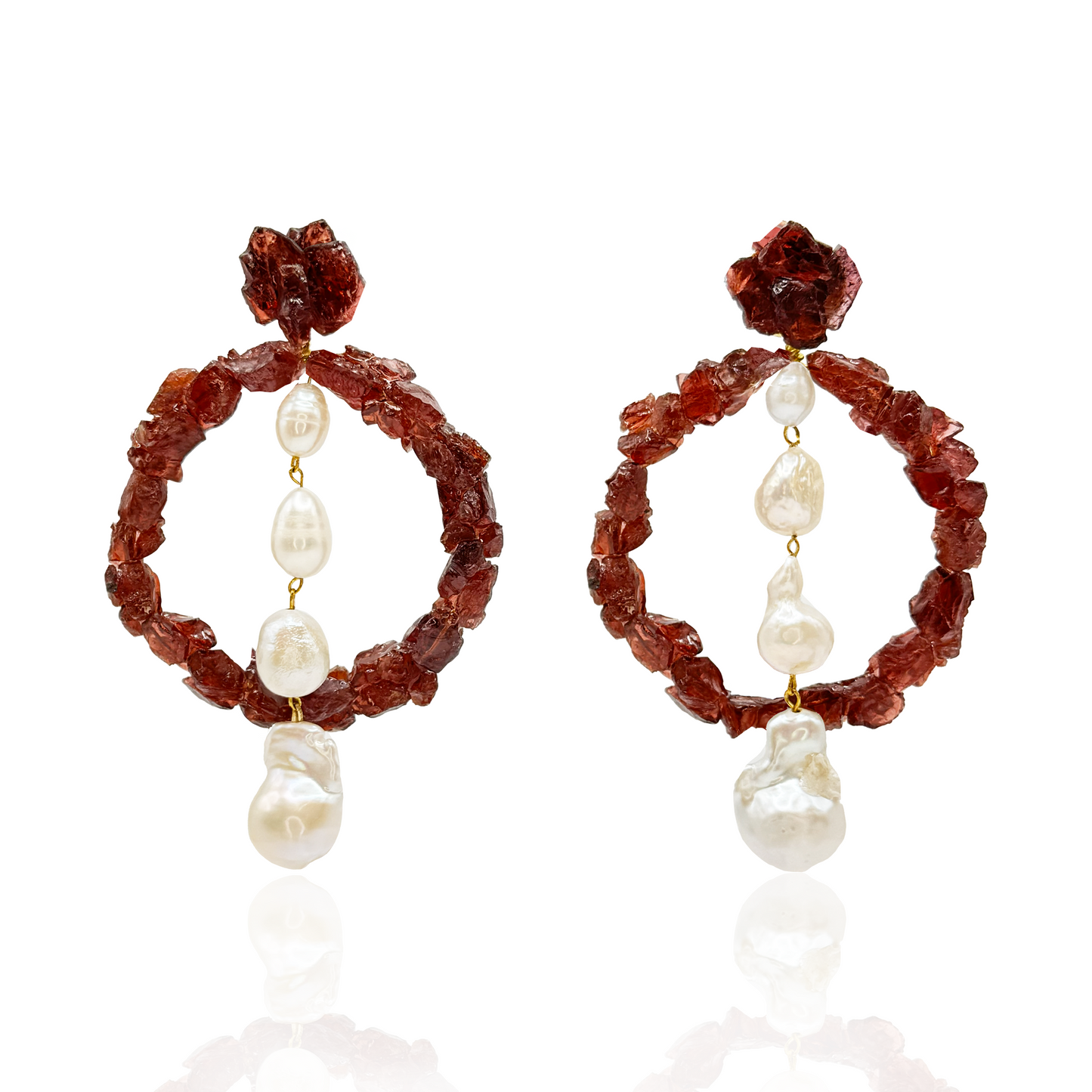 garnet-gemstone-hoops-with-baroque-pearls-luxury-drop-earrings