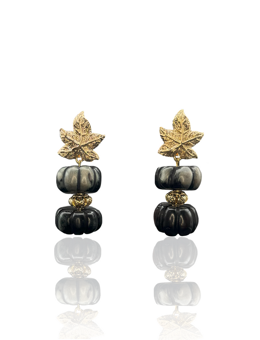 Midnight Maple Drop Earrings