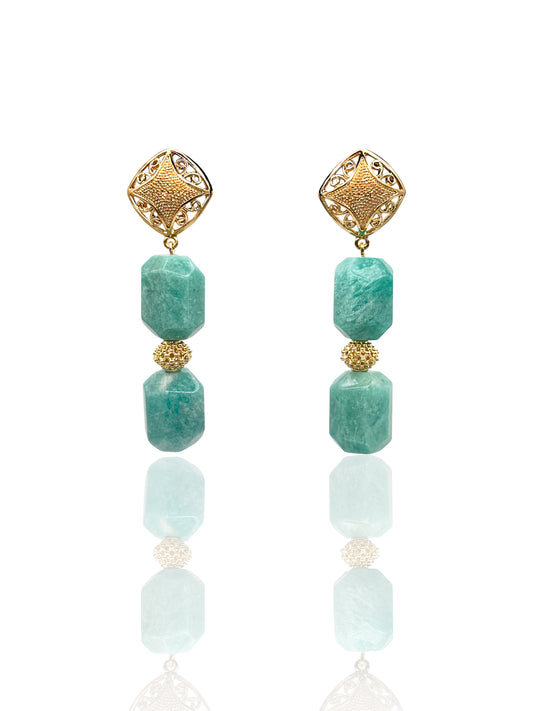 Amazonite Drop Earrings