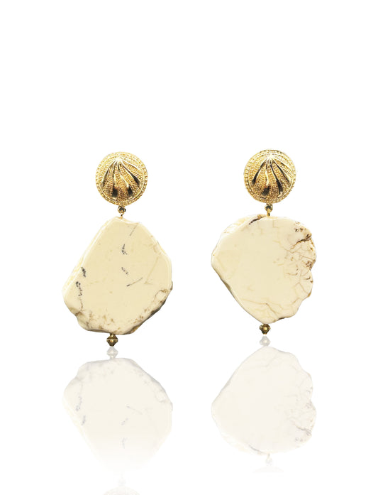 Howlite Drop Earrings